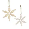 Homegifo Wood Bead Snowflake Ornament 2 Asstd.