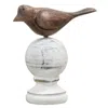 Homegifo Wood Carved Bird Finial