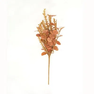 Homegifo Woodbury Grass & Eucalyptus Bush 22" In Orange