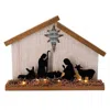 Homegifo Wooden Nativity W/led Light