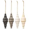 Homegifo *wooden Spindle Ornament 4 Asstd.