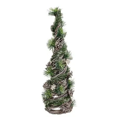 Homegifo Woodland Snowy Pine Cone Tree - 22"h In Multi