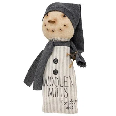Homegifo Woolen Mills Snowman Doll In Gray