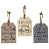 Homegifo Words Of Comfort Large Wooden Tag 3 Asstd.