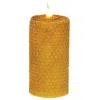 Homegifo Wrapped Honeycomb Led Pillar 2" X 4"