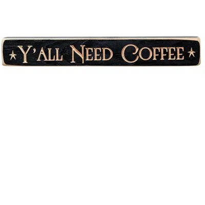 Homegifo ^^y'all Need Coffee Engraved Block 12"