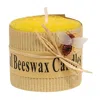 Homegifo Yellow Honeycomb Bee Charm Pillar Candle 2.5" X 2"