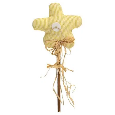 Homegifo *yellow Striped Flower Poke