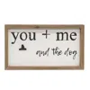 Homegifo *you + Me And The Dog Framed Sign W/photo Clip