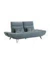 Homelegance 91" White Label Power Adjustable Viggo Sofa In Blue