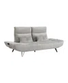 Homelegance 91" White Label Power Adjustable Viggo Sofa In Lightgray