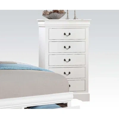 Homelegance Abor 5 Drawer Chest In White