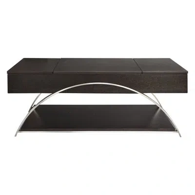 Homelegance Aurora Lift Top Cocktail Table In Dark Brown Wood
