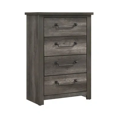 Homelegance Bellamy 4 Drawer Chest In Gray