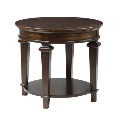 Homelegance Brayden Round End Table In Brown