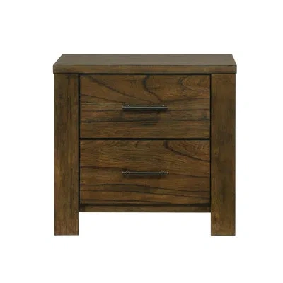 Homelegance Cedarbrooke 26"w 2-drawer Nightstand In Brown