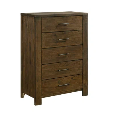 Homelegance Cedarbrooke 34"w 5-drawer Chest In Brown