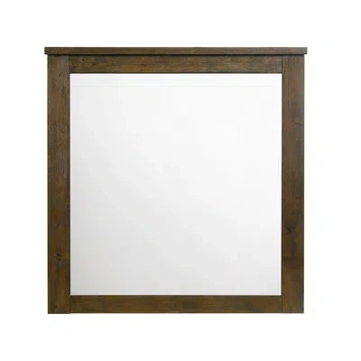 Homelegance Cedarbrooke 41.5"w Accent Mirror In Wire-brushed Oak In Brown