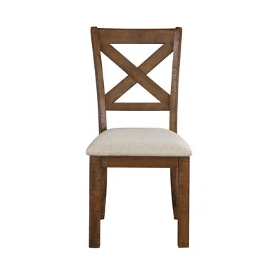 Homelegance Galvaston 18.5" W Upholstered Dining Side Chair In Brown