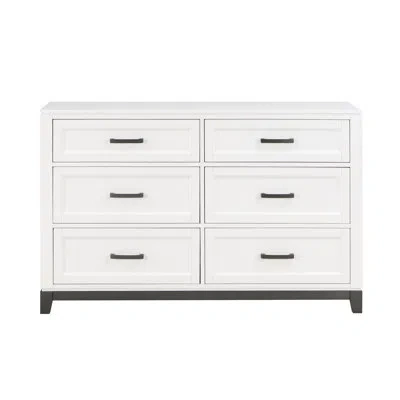 Homelegance Garretson White 6 Drawer Dresser