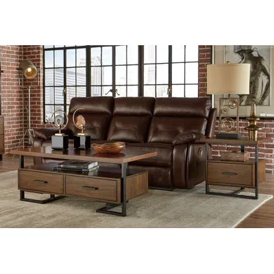 Homelegance Huntley Lift Top Cocktail Table In Brown