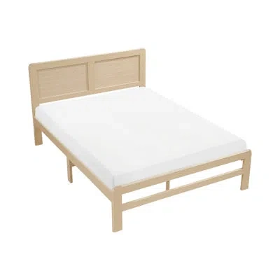 Homelegance Julian Natural Finish Platform Bed In Beige