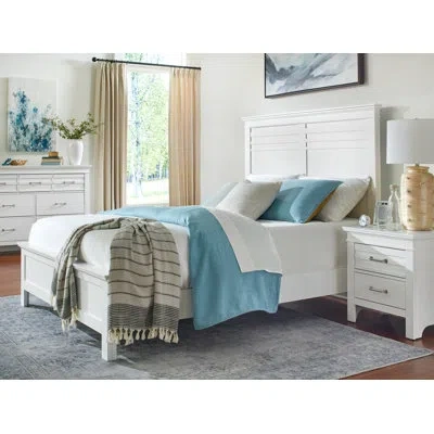 Homelegance Oakridge Solid Wood Bed Frame In White