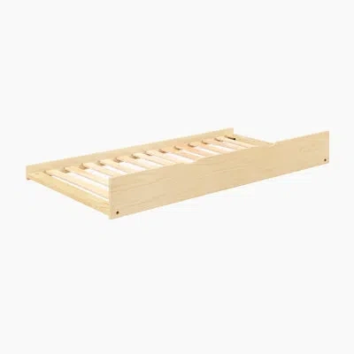 Homelegance Rosemarie Transitional Solid Wood Twin Trundle Unit With Supportive Slats & Under-bed Storage Capabi In Beige
