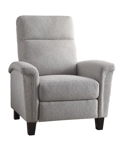 Homelegance Selles Pull Back Recliner In Gray