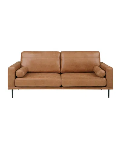 Homelegance White Label Adahlia 82" Sofa In Brown