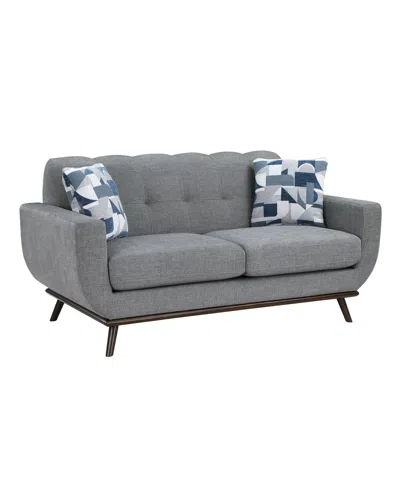 Homelegance White Label Andora 70" Loveseat In Gray