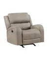 Homelegance White Label Aubrey 38" Rocker Reclining Chair In Brown