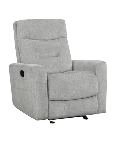 Homelegance White Label Borneo Glider 36" Reclining Chair In Gray