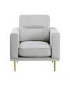 Shop Homelegance White Label Carson 34" Chair In Gray