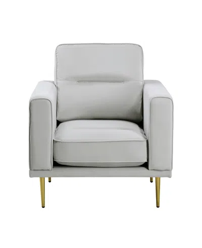 Homelegance White Label Carson 34" Chair In Gray