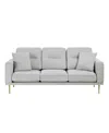 Homelegance White Label Carson 82" Sofa In Gray