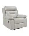 Homelegance White Label Corvallis 40" Reclining Chair In Silver