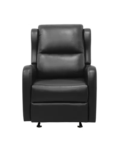 Homelegance White Label Cynthia 30" Glider Manual Recliner In Black
