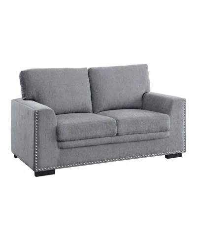 Homelegance White Label Dickinson 62" Love Seat In Gray