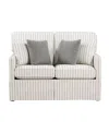 Homelegance White Label Emilio 56" Polyester Loveseat In Multi-color