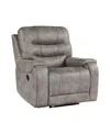 Homelegance White Label Gabi 40" Reclining Chair In Grayish Brown