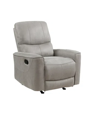 Homelegance White Label Hankins 36" Rocker Reclining Chair In Gray