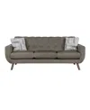 Homelegance White Label Lafael 87" Sofa In Brown