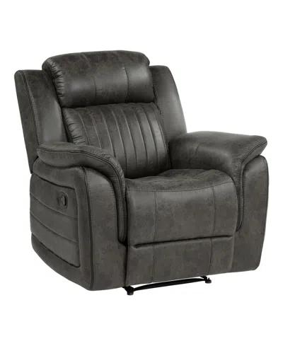 Homelegance White Label Lola 40" Reclining Chair In Gray