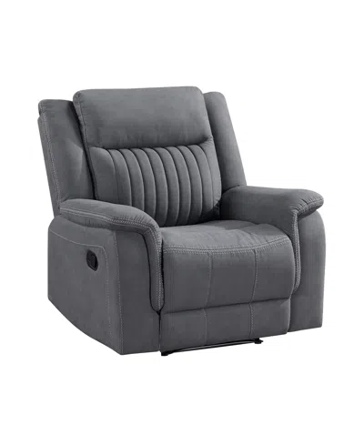 Homelegance White Label Magnus 40" Reclining Chair In Gray