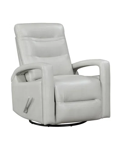 Homelegance White Label Mccoy 32" Swivel Glider Reclining Chair In Smoke