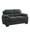 Homelegance White Label Odessa 58" Loveseat In Dark Gray