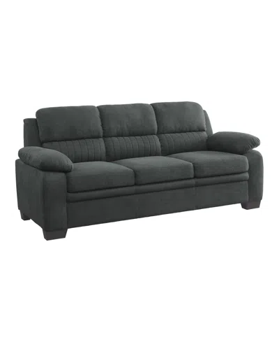 Homelegance White Label Odessa 80" Sofa In Dark Gray