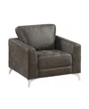 Homelegance White Label Resonance 37" Chair In Brownish Gray