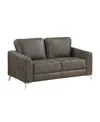 Homelegance White Label Resonance 61" Love Seat In Brownish Gray